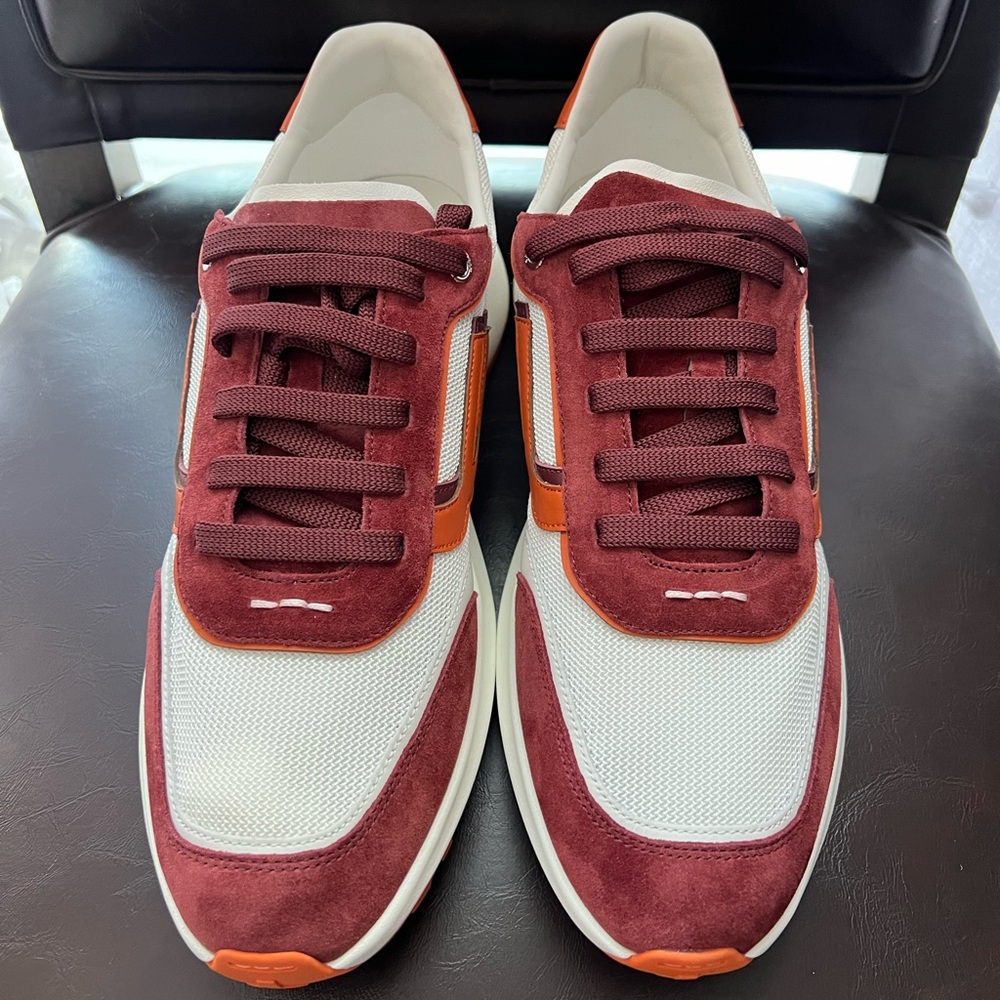 ❤️SOLD❤️ New! BALLY Demmy Mesh & Leather Low Top Sneakers - Picture 6 of 16